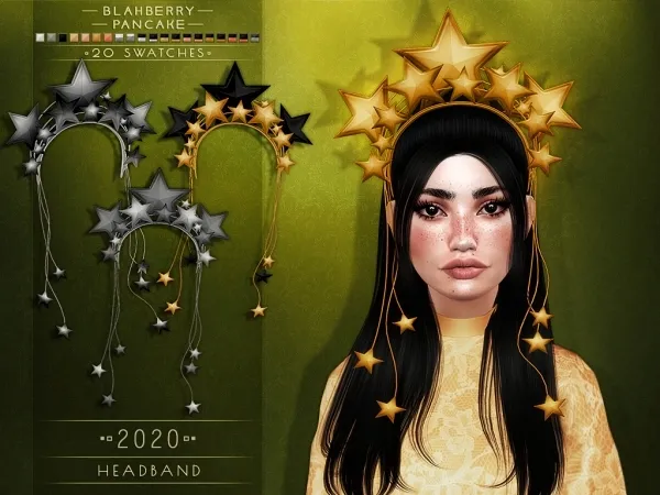 Alpha Blahberry Pancake 2020 Headband by blahberry-pancake - The Sims 4 Custom Content