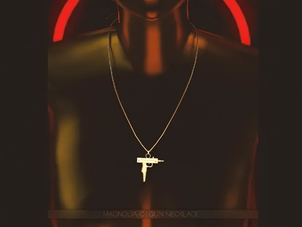 Alpha Magnolia C Gun Necklace by magnolia-c - The Sims 4 Custom Content