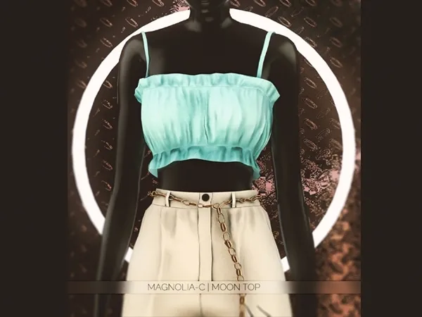 Alpha Magnolia C Moon Top by magnolia-c - The Sims 4 Custom Content