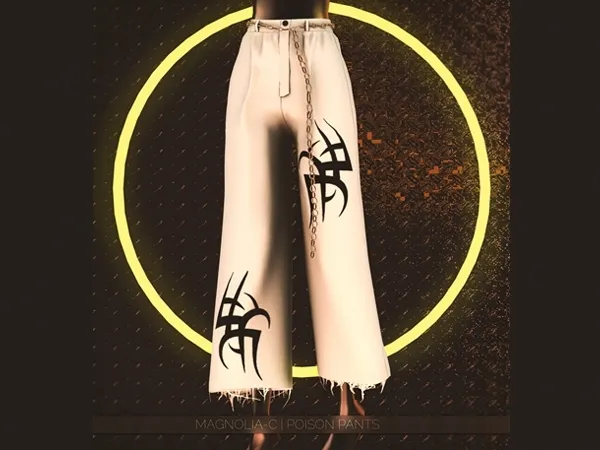 Alpha Magnolia C Poison Pants by magnolia-c - The Sims 4 Custom Content