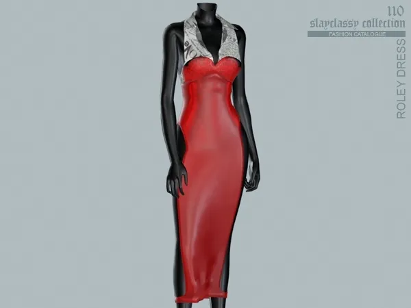 Alpha SC110 Roley Dress by slayclassy - The Sims 4 Custom Content