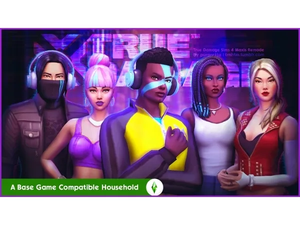 Maxis Match True Damage Mini Fan Pack - The Sims 4 Custom Content