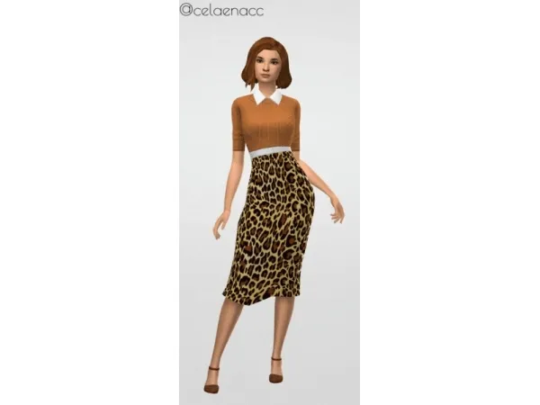 Maxis Match Animal Print Skirt - The Sims 4 Custom Content