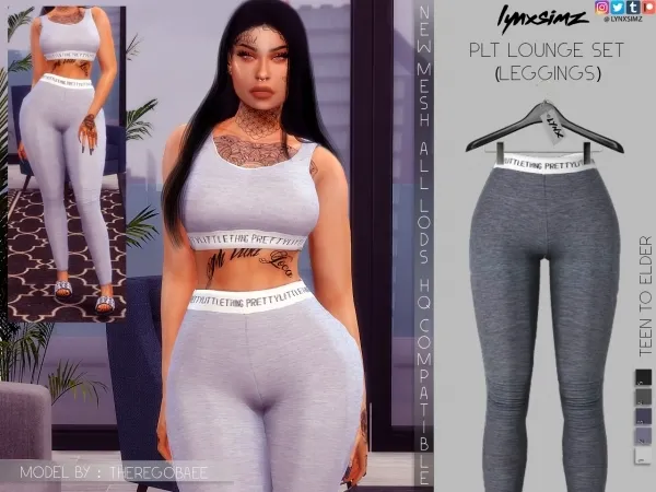 Alpha lynxsimz plt lounge set (Bottoms) by lynxsimz - The Sims 4 Custom Content