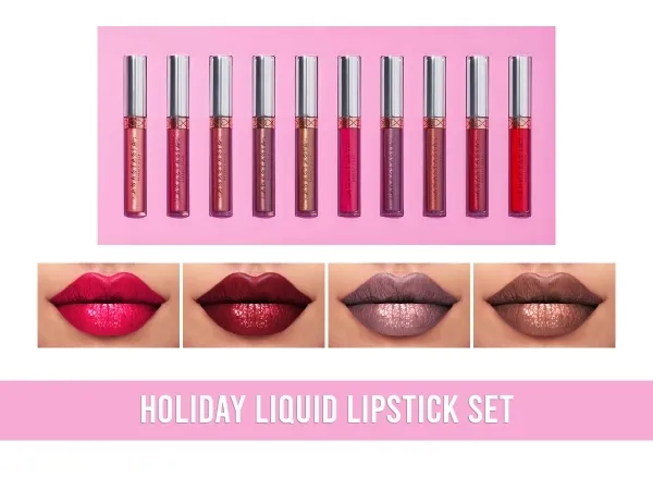 Alpha Holiday Liquid Lipstick Set V1 by frostsims - The Sims 4 Custom Content