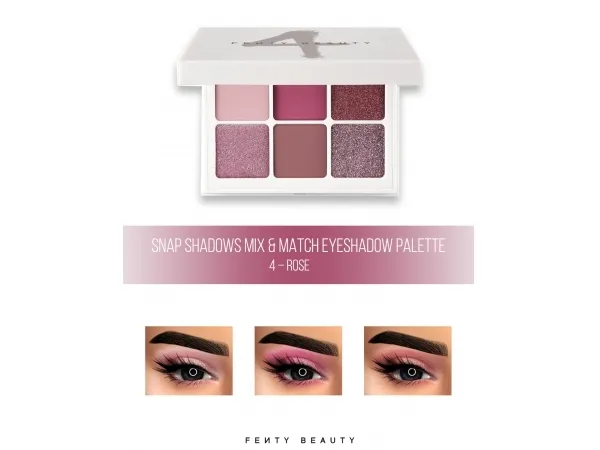 Alpha FENTY BEAUTY Shadow mix Match Palette 4 by fifthscreations - The Sims 4 Custom Content