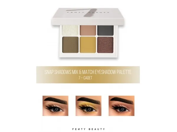 Alpha FENTY BEAUTY Shadow mix Match Palette 7 by fifthscreations - The Sims 4 Custom Content