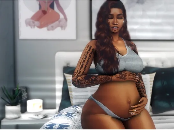 Alpha Pregnancy Pose - The Sims 4 Custom Content