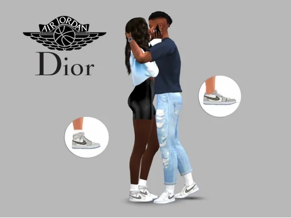 Maxis Match AIR DIOR JORDAN 1 PACK by simsfinds - The Sims 4 Custom Content