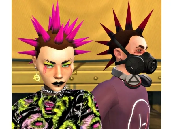 Alpha Cherrybomb Hair - The Sims 4 Custom Content