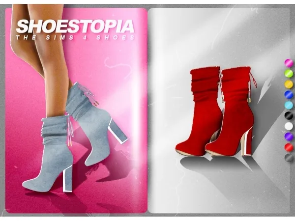 Alpha WILD HEART BOOTS SHOESTOPIA by shoestopia - The Sims 4 Custom Content