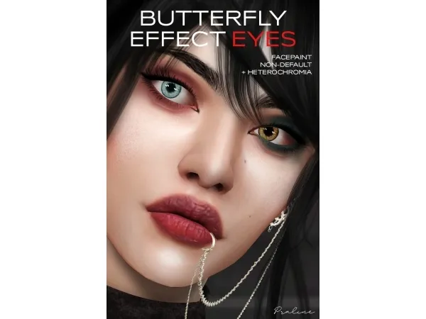 Mix BUTTERFLY EFFECT Eyes by simsfinds - The Sims 4 Custom Content