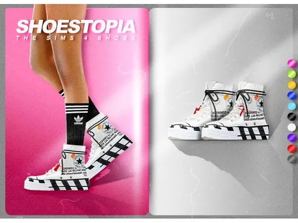 Alpha LEAVE ME LONELY SHOES SHOESTOPIA by shoestopia - The Sims 4 Custom Content