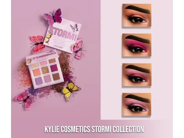 Alpha KYLIE COSMETICS STORMI PALETTE by fifthscreations - The Sims 4 Custom Content