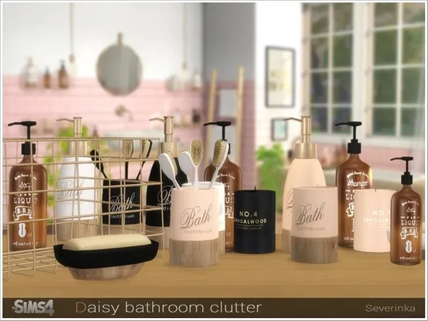 Daisy bathroom clutter