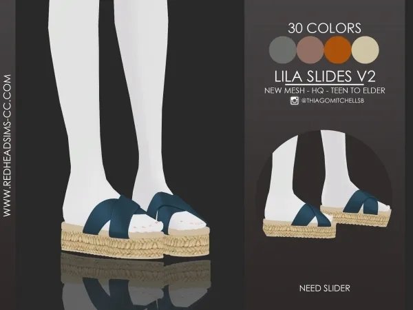 Alpha LILA SLIDES V2 by redheadsims - The Sims 4 Custom Content