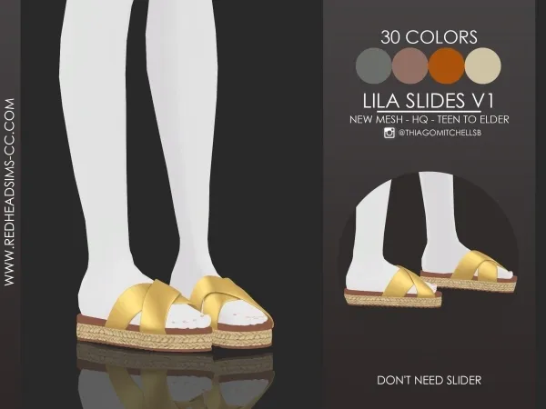 Alpha LILA SLIDES V1 by redheadsims - The Sims 4 Custom Content