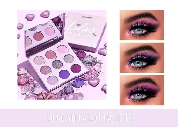 Alpha Lilac You A Lot Eyeshadow Palette by frostsims - The Sims 4 Custom Content