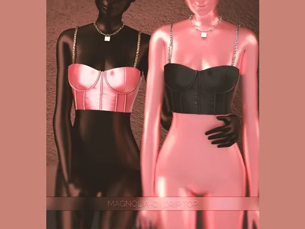 Alpha Magnolia C Drip Top by magnolia-c - The Sims 4 Custom Content