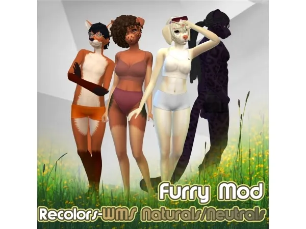 Maxis Match Furry Mod by simsfinds - The Sims 4 Custom Content