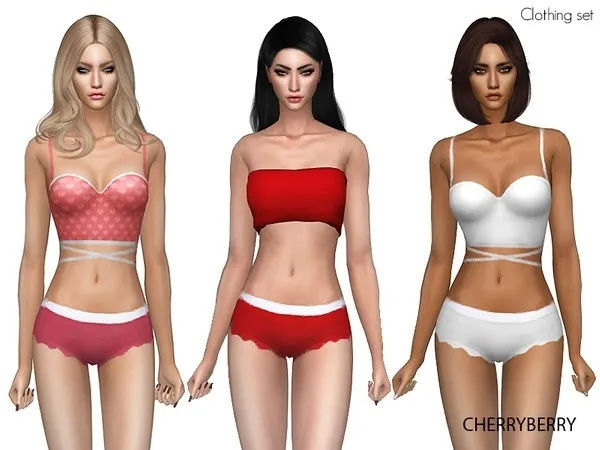 Alpha Love Me Underwear Set by thesimsresource - The Sims 4 Custom Content