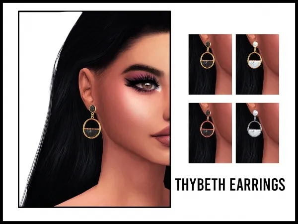 Maxis Match Thybeth Earrings by frostsims - The Sims 4 Custom Content
