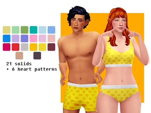 Maxis Match valentine undies by simsfinds - The Sims 4 Custom Content