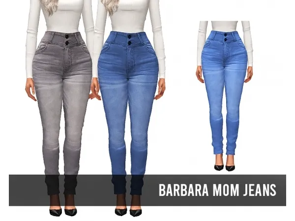 Alpha Barbara Mom Jeans by frostsims - The Sims 4 Custom Content