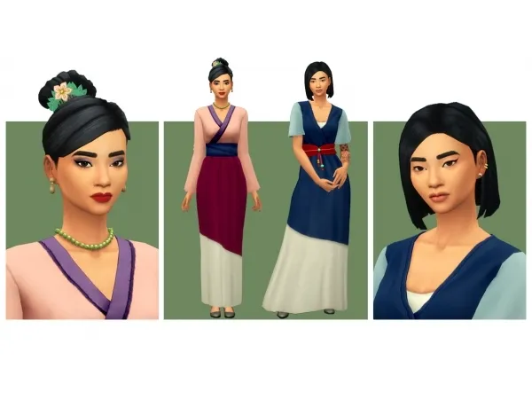 Mix Mulan Collection by simsfinds - The Sims 4 Custom Content