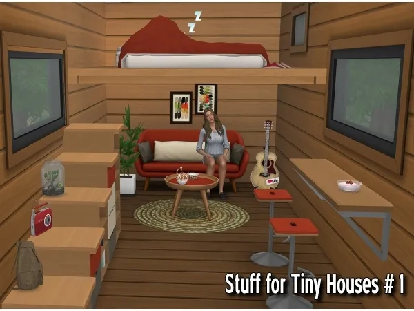 Maxis Match Around Furniture for Tiny Houses by simsfinds - The Sims 4 Custom Content