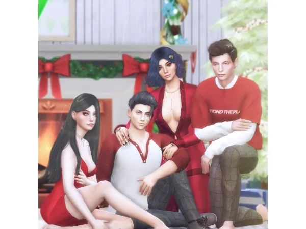 Alpha Random 8 Christmas - The Sims 4 Custom Content