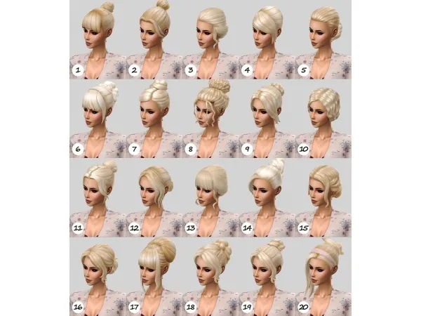 Maxis Match Natural hair recolor dump - The Sims 4 Custom Content