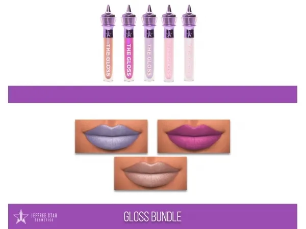 Alpha JEFFREE STAR BLOOD LUST GLOSS BUNDLE by fifthscreations - The Sims 4 Custom Content