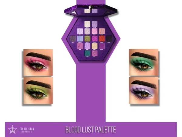 Alpha JEFFREE STAR BLOOD LUST PALETTE by fifthscreations - The Sims 4 Custom Content