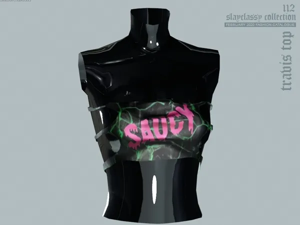 Alpha SC 112 TRAVIS TOP by slayclassy - The Sims 4 Custom Content