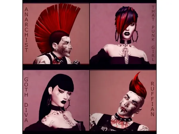 Maxis Match Hairstyles Pack by simsfinds - The Sims 4 Custom Content