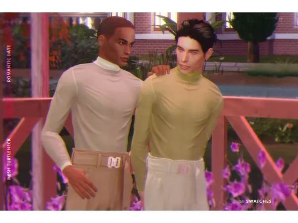 Alpha am_Mesh Turtleneck by serenity-cc - The Sims 4 Custom Content