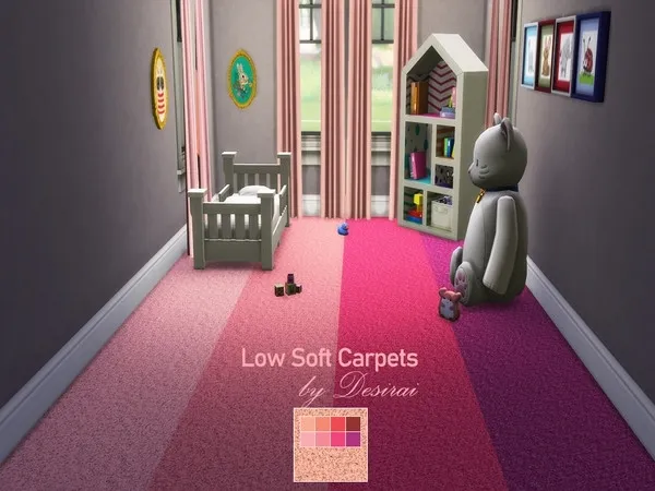 Low Soft Carpet - Pink