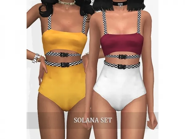 Alpha Solana Set (top bottom) by grafity-cc - The Sims 4 Custom Content