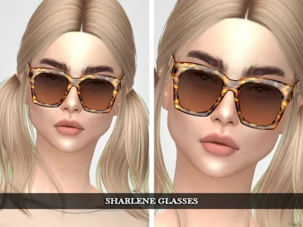 Alpha Sharlene Glasses by grafity-cc - The Sims 4 Custom Content