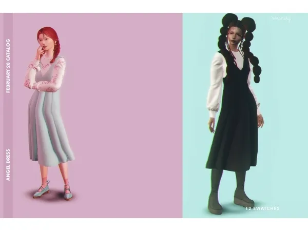 Alpha Angel Dress by serenity-cc - The Sims 4 Custom Content