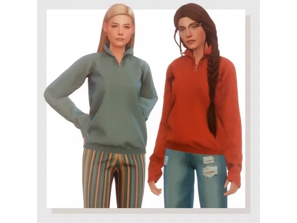 Maxis Match Sarah top by amelylina - The Sims 4 Custom Content