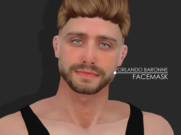 Alpha ORLANDO BARONNE SIM SKIN by redheadsims - The Sims 4 Custom Content