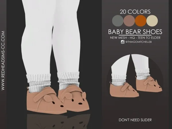 Baby Bear Shoes - The Sims 4 Custom Content