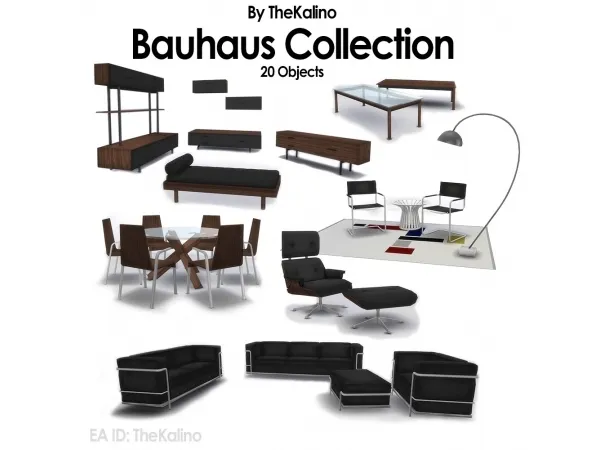 Maxis Match Bauhaus Collection by simsfinds - The Sims 4 Custom Content