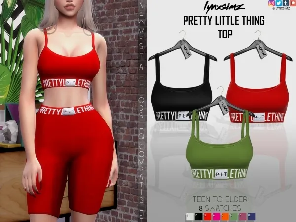 Alpha lynxsimz plt active top by lynxsimz - The Sims 4 Custom Content
