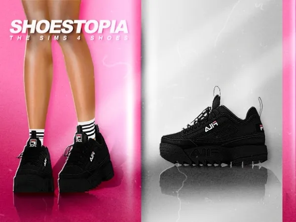 Alpha EVIL SHOES by shoestopia - The Sims 4 Custom Content