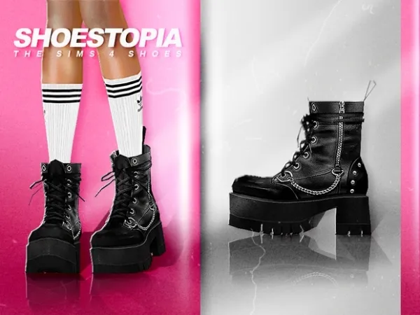 Alpha LITTLE DEATH BOOTS by shoestopia - The Sims 4 Custom Content