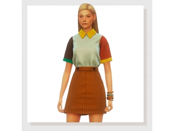 Alpha july polo by amelylina - The Sims 4 Custom Content