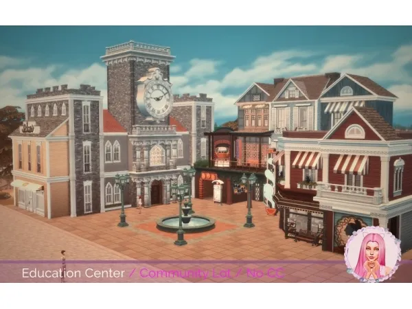 Alpha Education Center No by simsfinds - The Sims 4 Custom Content